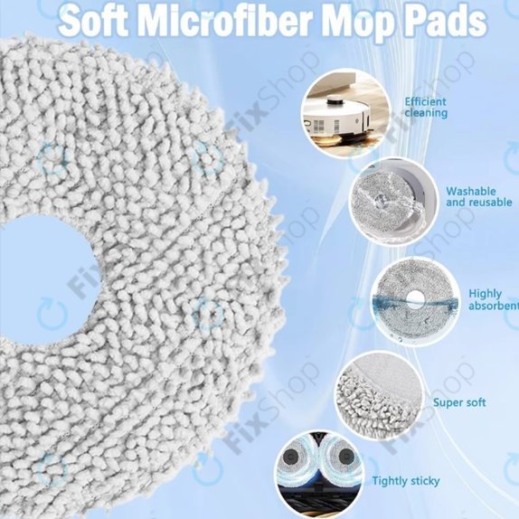 Mop, 2 buc. pentru Xiaomi Dreame X50, L40s Pro Ultra, Mova V50 Ultra, P60