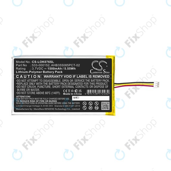 Baterie pentru Logitech G913, G913 TKL, G915, G915TKL, 1500mAh, Li-Pol, 3.7V, 533-000152, HQ