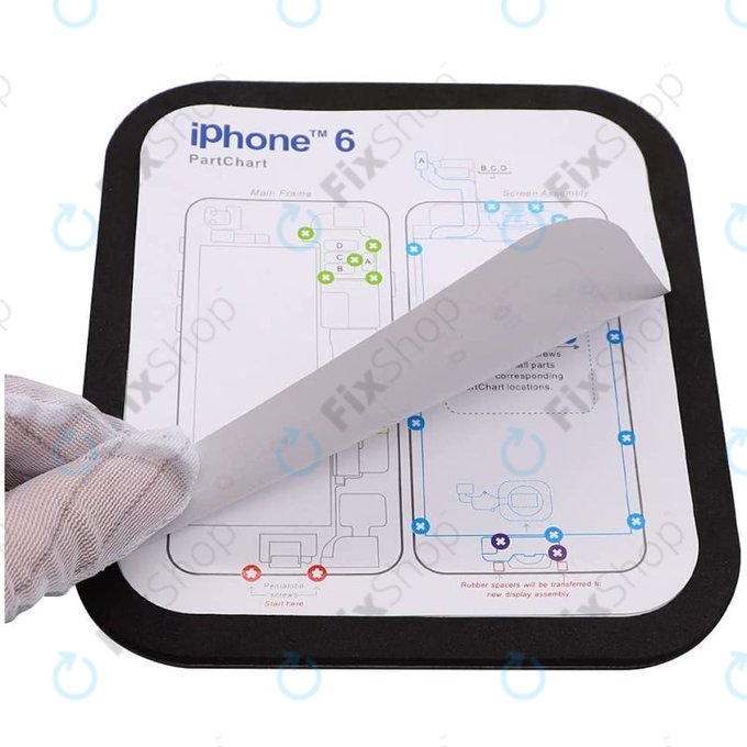 Organizator magnetic de șuruburi cu diagramă (iPhone 6 - 11 Pro Max)