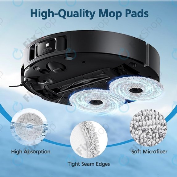 Mop, 2 buc. pentru Xiaomi Dreame X40 Ultra, L40 Ultra, L10s Ultra, Pro Gen2, Mova E30 Ultra
