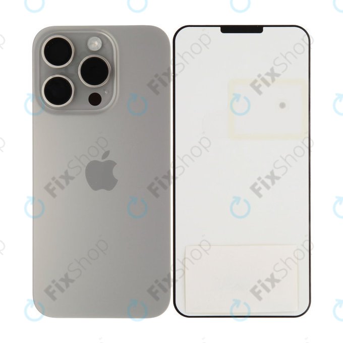 Sticlă Carcasă Spate pentru iPhone 15 Pro | Natural Titanium | 661-35702 | Genuine Apple