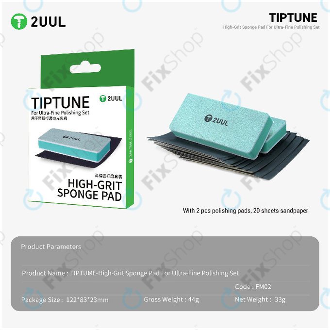 Set paduri micro-abrazive pentru lustruire fină, 2UUL FM02