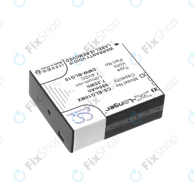 Baterie pentru Leica D-Lux Type 109, Panasonic Lumix DMC-GF3, GX7, LX100, 980mAh, Li-Ion, 7.4V, DMW-BLG10, HQ