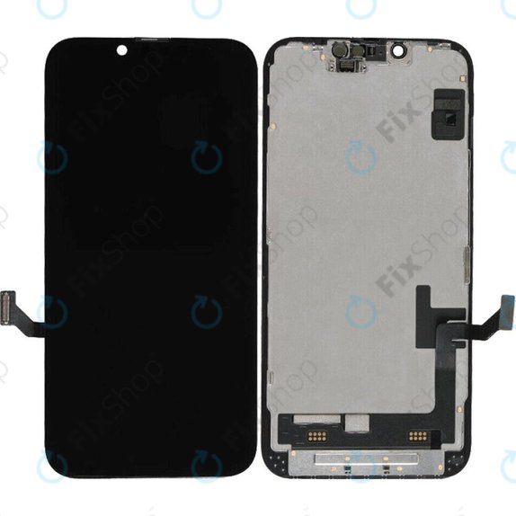 Ecran Soft OLED pentru iPhone 14, Sticlă tactilă cu ramă, DIAGNOSTIC