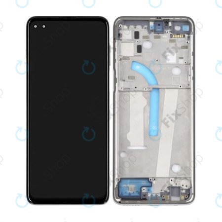 Motorola Moto G100 XT2125 - Ecran LCD + Sticlă Tactilă + Ramă (Slate Grey) TFT