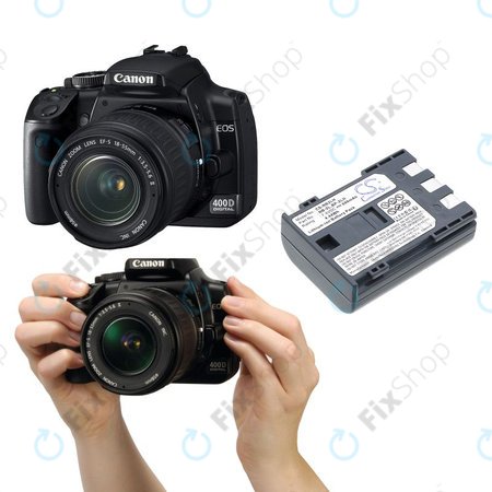 Baterie pentru Canon EOS 350D, 400D, PowerShot S30, S60, S80, 600mAh, Li-Ion, 7.4V, NB-2LH, HQ