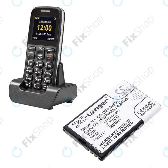Baterie pentru Doro Primo 365, 1300mAh, Li-Ion, 3.7V, RCB01, HQ