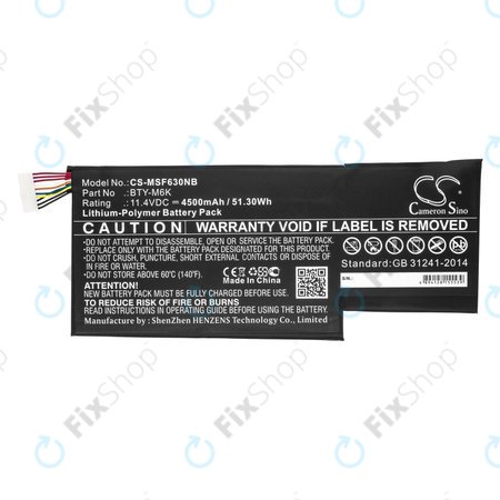 Baterie pentru MSI GF63, MSI GF75, MSI GS63, 4500mAh, Li-Pol, 11.4V, BTY-M6K, HQ