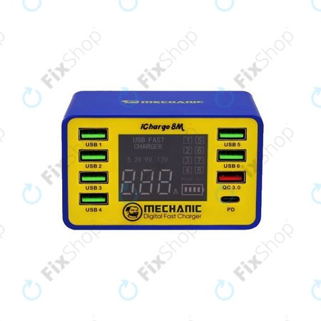 Mechanic iCharge 8M - Statie de incarcare USB (USB-C, USB 3.0)