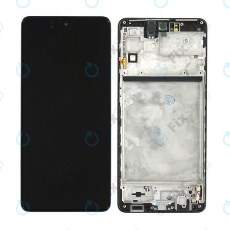 Samsung Galaxy M51 M515F - Ecran LCD + Sticlă Tactilă + Ramă (Celestial Black) - GH82-23568A, GH82-24168A, GH82-24166A Genuine Service Pack