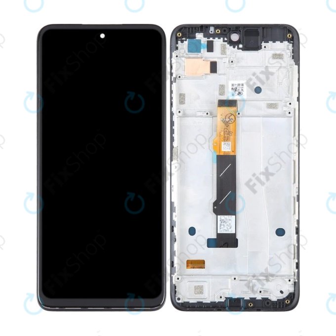Motorola Moto G42 XT2233 - Ecran LCD + Sticlă Tactilă + Ramă (Black) TFT