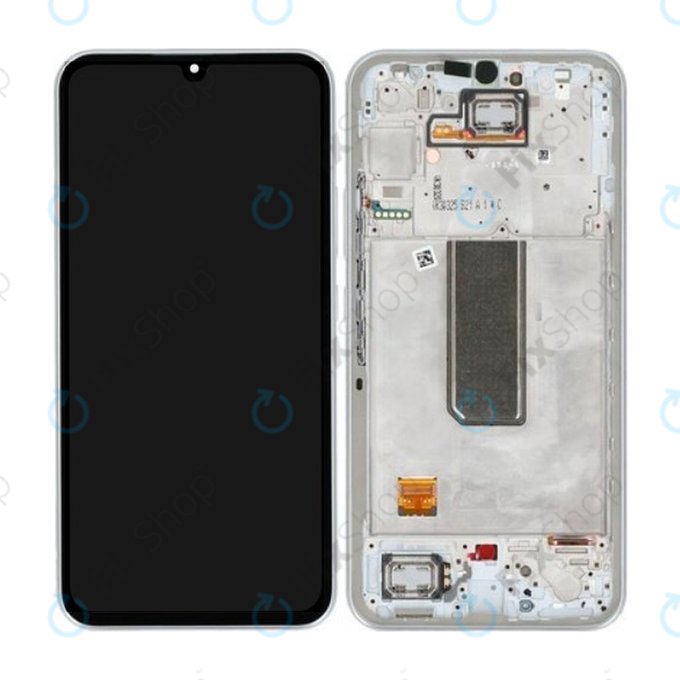 Samsung Galaxy A34 5G A346B - Ecran LCD + Sticlă Tactilă + Ramă (Silver) - GH82-31200B, GH82-31201B Genuine Service Pack