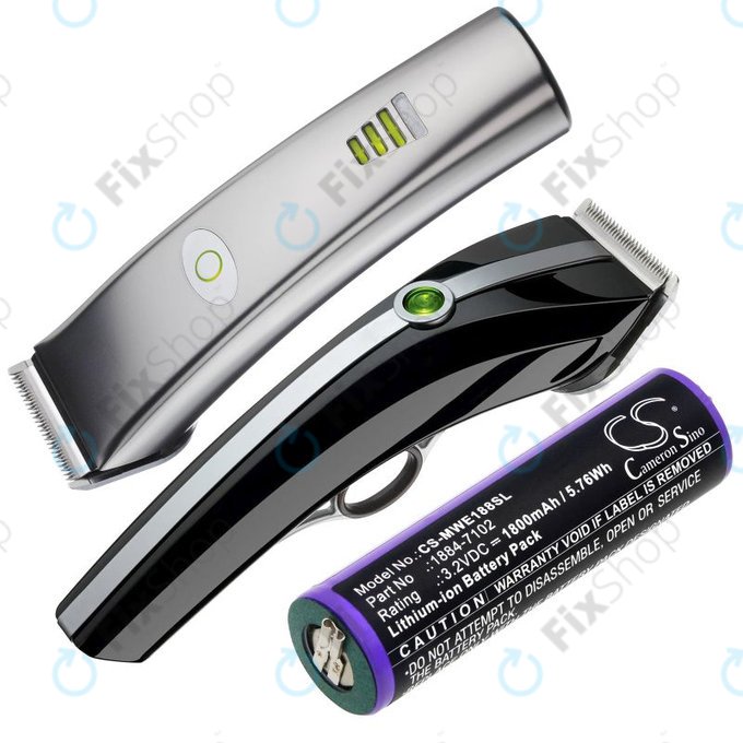 Baterie pentru Moser Ermila 1884, 1885, Wahl 1884 LI+PRO, Wahl Ermila 1884, 1885, 1800mAh, LiFePO4, 3.2V, -, HQ