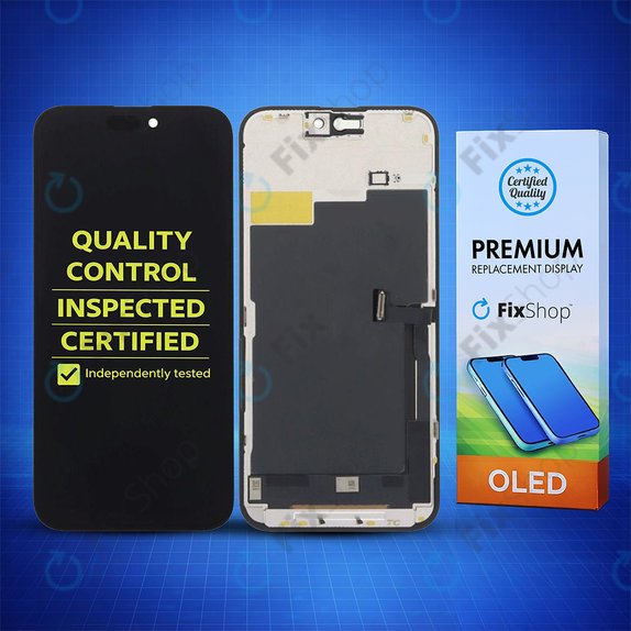 Apple iPhone 15 Pro Max - Ecran LCD + Sticlă Tactilă + Ramă Hard OLED FixPremium