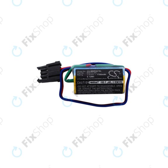 Baterie pentru Mitsubishi Robot Control PLC, A RH, MR, 1700mAh, Li-MnO2, 3.6V, B9670-MC, HQ