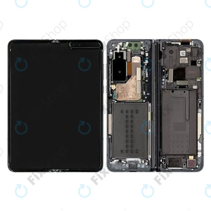 Samsung Galaxy Fold F900U - Ecran LCD + Sticlă Tactilă (Black) - GH82-20132E Genuine Service Pack