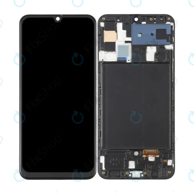 Samsung Galaxy A50 A505F - Ecran LCD + Sticlă Tactilă + Ramă (Black) OLED