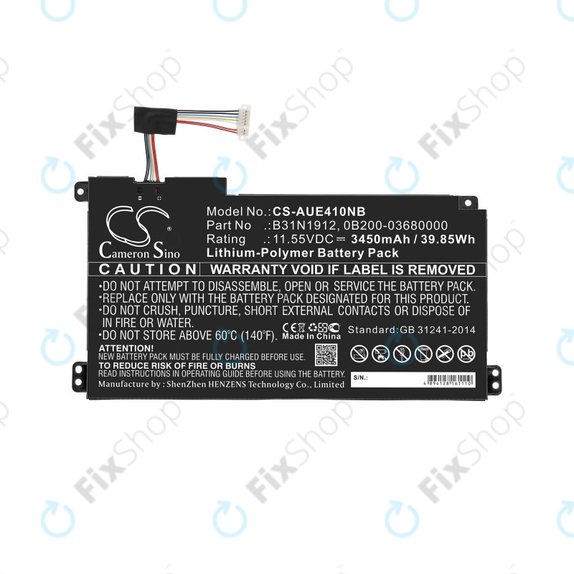 Baterie pentru Asus VivoBook 14 E410ma, F414ma, L410ma, 3450mAh, Li-Pol, 11.55V, B31N1912, HQ