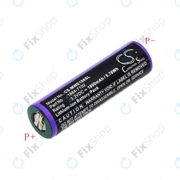 Baterie pentru Moser Ermila 1884, 1885, Wahl 1884 LI+PRO, Wahl Ermila 1884, 1885, 1800mAh, LiFePO4, 3.2V, -, HQ