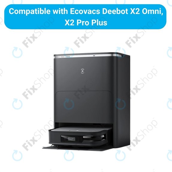 Set de piese de schimb pentru Ecovacs Deebot X2 Omni (1x Perie principală, 2x Filter, 2x Perie laterală)