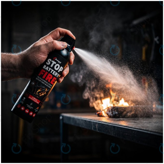 Bonpet Spray de stingere pentru baterii cu litiu, 500 ml, E-Bike & Scooter Edition