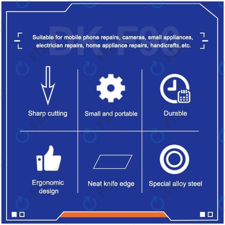 Relife DK-F90 - Țepușe Plate cu Unghi de 90°