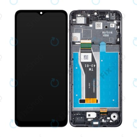 Motorola Moto E13 - Ecran LCD + Sticlă Tactilă + Ramă (Cosmic Black) TFT