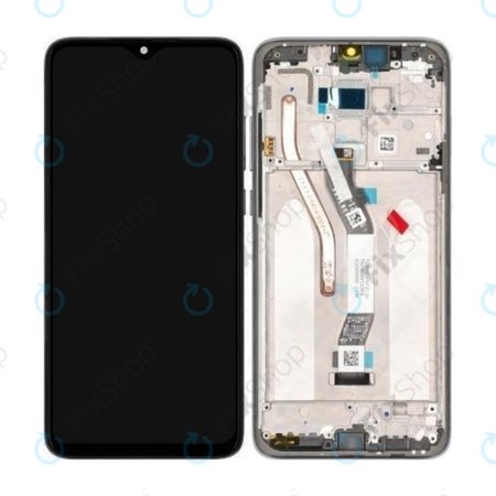 Xiaomi Redmi Note 8 Pro - Ecran LCD + Sticlă Tactilă + Ramă (Mineral Grey) - 56000500G700, 5601100040B6 Genuine Service Pack