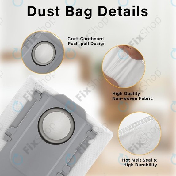 Sac de praf, 3 buc. pentru Xiaomi Roborock Qrevo Curv, Qrevo Edge, S8 MaxV Ultra, S8 Max Ultra, Saros 10, Saros 10R, QV-series