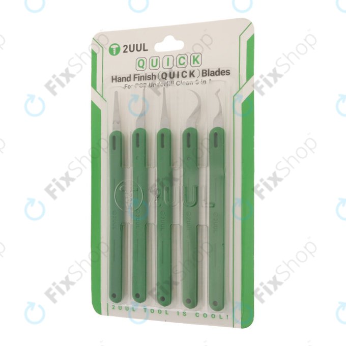 2UUL DA22 Quick Change 5in1 - Set de lame precise pentru îndepărtarea chip-urilor și a lipiciului