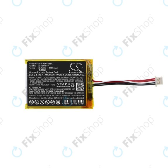 Baterie pentru Polar V650, 1400mAh, Li-Pol, 3.7V, G484466P, HQ