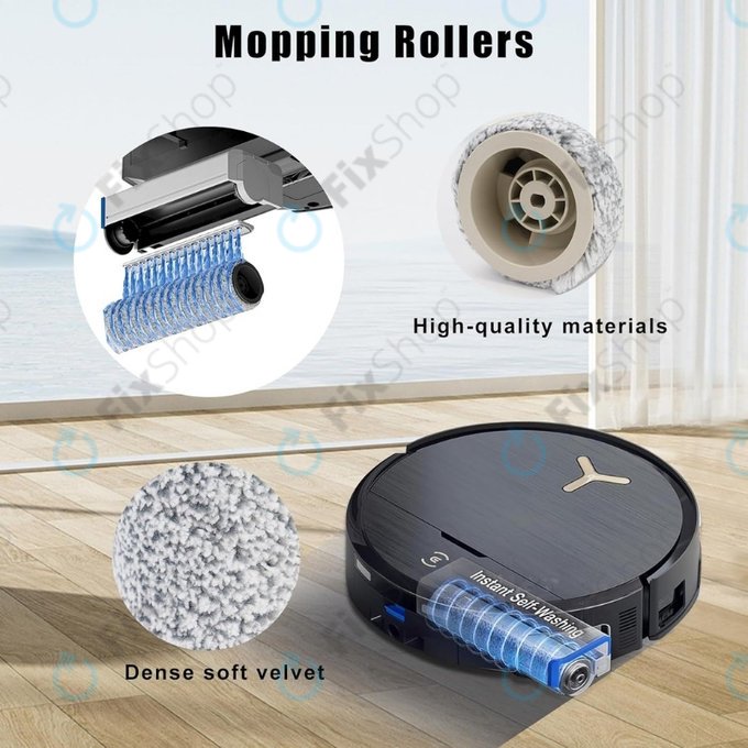 Ecovacs Deebot X9 Pro Omni, X9 Pro, X8 Pro Omni, X8 Omni, T80 Omni, T80 - Rulou mop