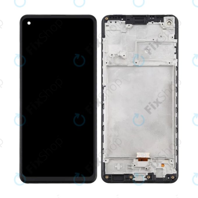 Samsung Galaxy A21s A217F - Ecran LCD + Sticlă Tactilă + Ramă (Black) TFT