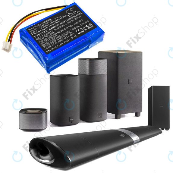 Baterie pentru Philips Fidelio B5/12, Fidelio HTL9100, Fidelio HTL9300, 2500mAh, Li-Pol, 7.4V, 104050-2S, HQ