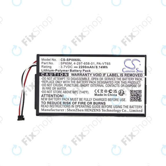 Baterie pentru Sony PS Vita, 2200mAh, Li-Pol, 3.7V, SP65M, HQ
