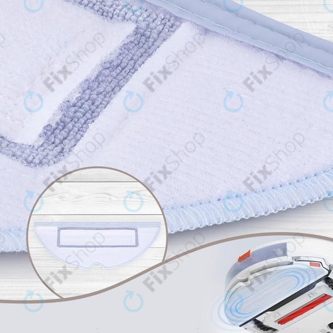 Mop, 2 buc., Microfibră pentru Xiaomi Roborock S7, S7+, S7 MaxV, S7 MaxV Ultra, S7 Pro Ultra, S8, S8+, T7S Plus