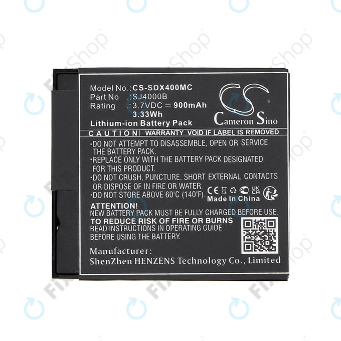 Baterie pentru SJCAM SJ4000, SJ5000, 900mAh, Li-Ion, 3.7V, SJ4000B, HQ