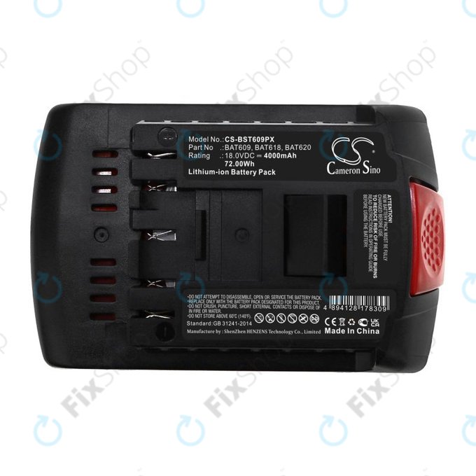 Baterie pentru Bosch 17618, Gsb 18, 4000mAh, Li-Ion, 18V, BAT620, HQ