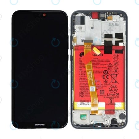 Huawei P20 Lite - Ecran LCD + Sticlă Tactilă + Ramă + Baterie (Midnight Black) - 02351XTY, 02351VPR