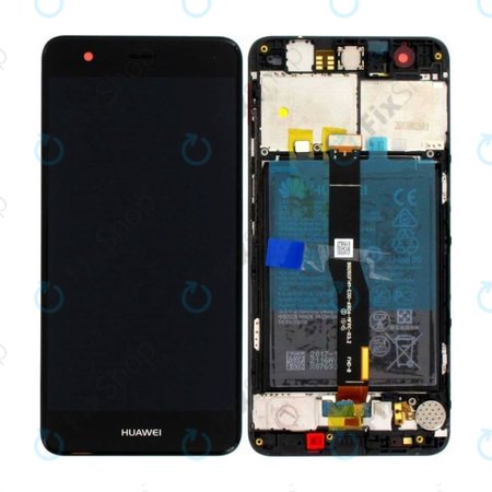 Huawei Nova - Ecran LCD + Sticlă Tactilă + Ramă + Baterie (Black) - 02351CKD, 02350YRH Genuine Service Pack