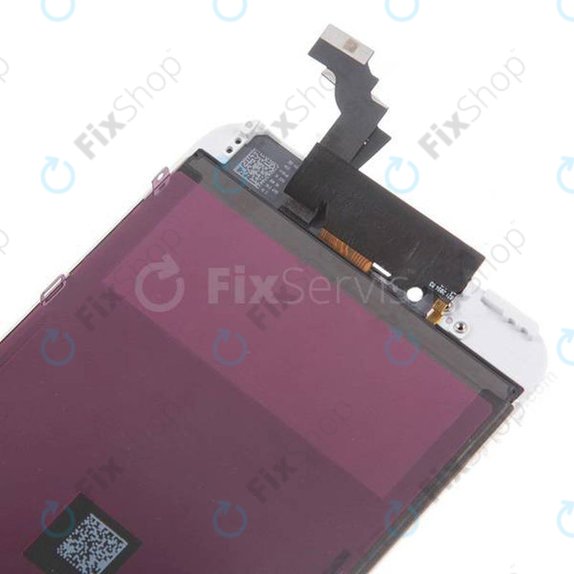 Ecran pentru iPhone 6 Plus, White, Sticlă tactilă cu ramă