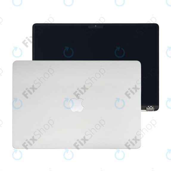 Display LCD pentru MacBook Air 15", A3114 (2024), cu sticlă frontală și capac, Silver, 661-40256, Genuine Apple