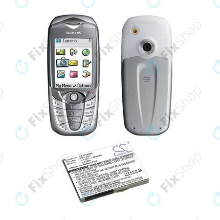 Baterie pentru Siemens M8, A31, CS66, SS66, 600mAh, Li-Ion, 3.7V, EBA-660, HQ