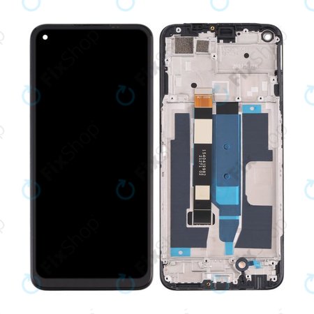 Realme 8 5G RMX3241 - Ecran LCD + Sticlă Tactilă + Ramă (Supersonic Black) TFT
