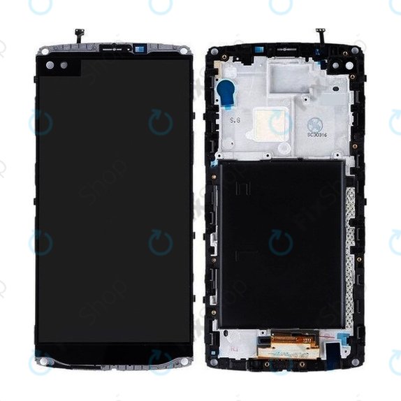 LG V10 H960A - Ecran LCD + Sticlă Tactilă + Ramă (Black) TFT