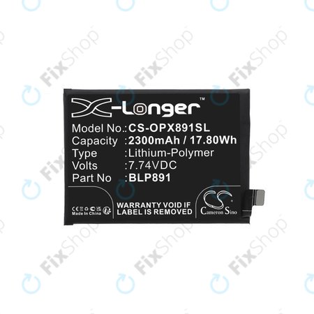 Oppo A52, A72, A92, Find X5 - Baterie BLP891 2300mAh HQ