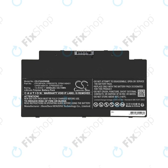 Baterie pentru Fujitsu Lifebook AH77, A556, A3510, U536, 4050mAh, Li-Pol, 10.8V, CP641484-01, HQ
