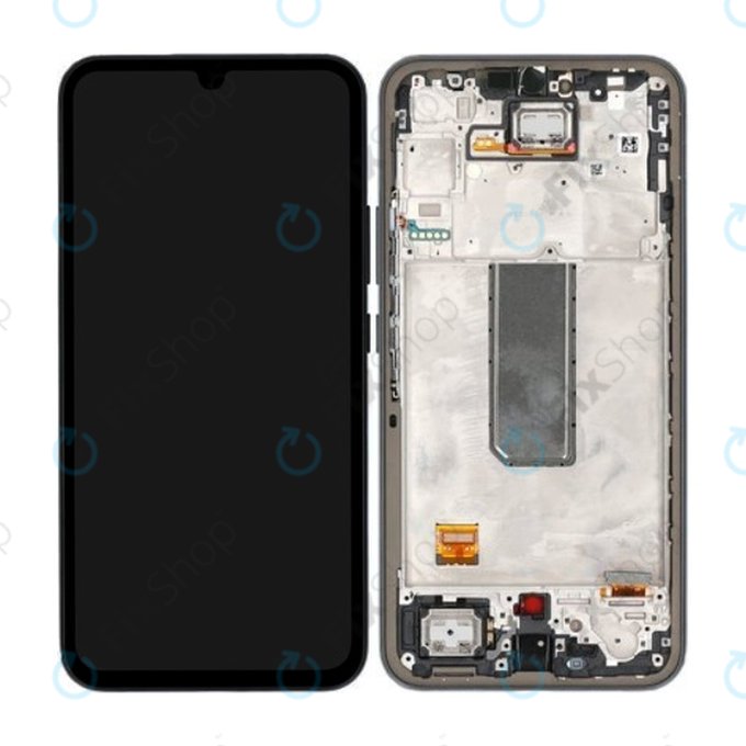 Samsung Galaxy A34 5G A346B - Ecran LCD + Sticlă Tactilă + Ramă (Black) - GH82-31200A, GH82-31201A Genuine Service Pack