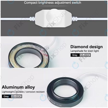 Sunshine SS-033C - Sticlă de Protecție a Obiectivului cu Iluminare LED