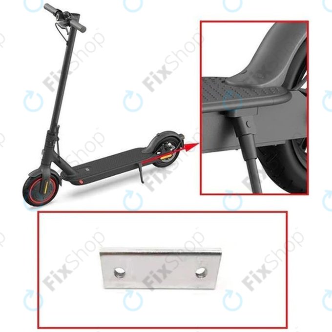 Xiaomi Mi Electric Scooter Pro, Pro 2 - Placă Metalică cu Filet - C002370004400 Genuine Service Pack